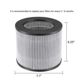 2801 True HEPA Filter Activated Carbon Filter Replacement for Bissell MYair Personal Air Purifier 2780A 2780 27809 Filters